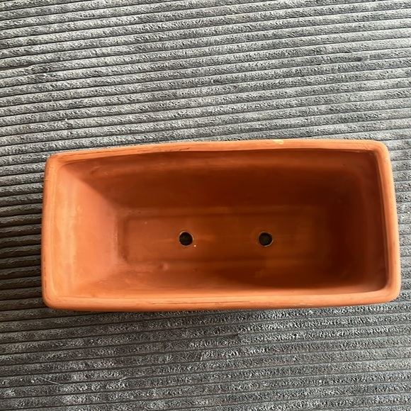 12” window box planter glazed - Picture 2 of 3